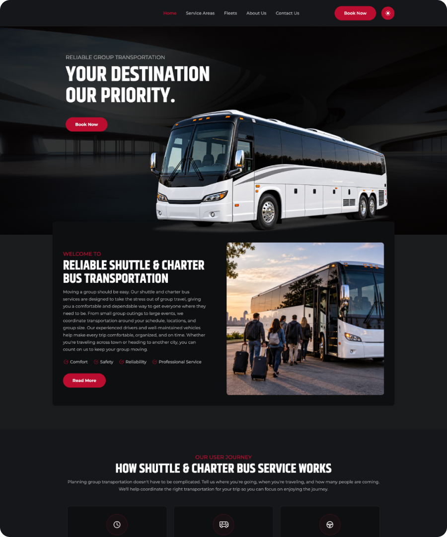 Shuttle & Charter Bus Image